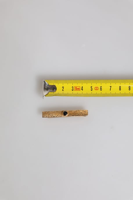 Zwarte Saffier Gouden Kleur Messing Stropdasclip Bar - Image 5