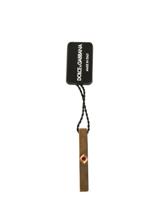 Gouden Stropdasclip met Robijnaccent - Image 2
