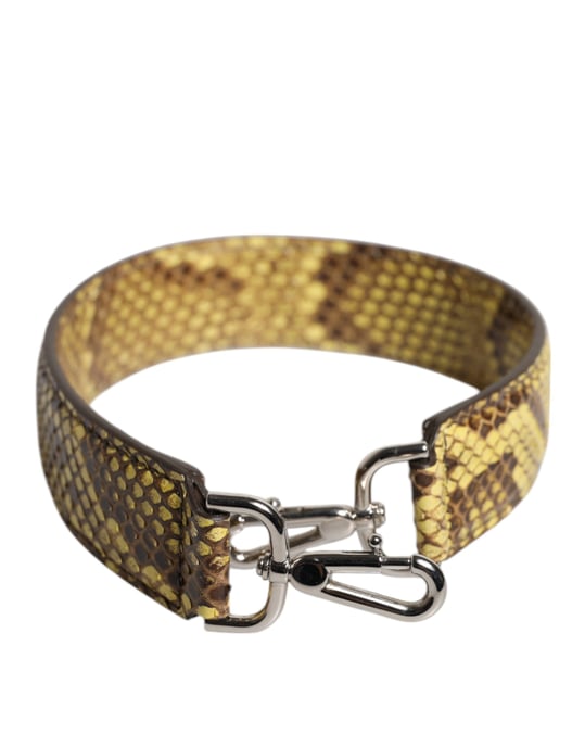 Gele Exotische Leren Handtas Schouderriem - Image 1