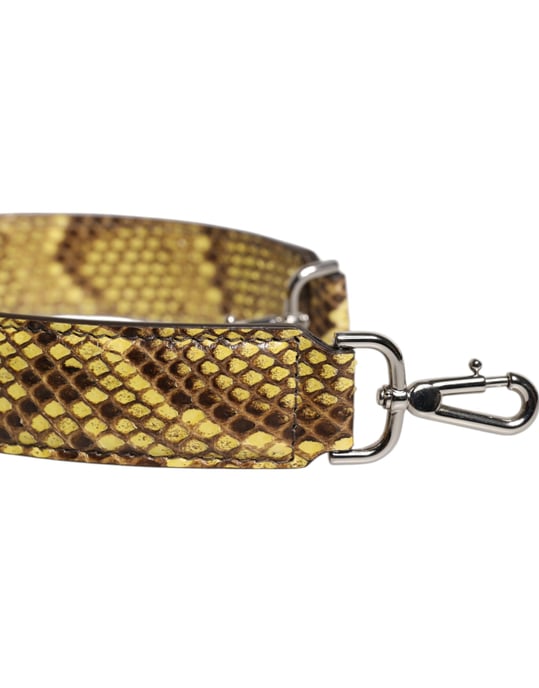 Gele Exotische Leren Handtas Schouderriem - Image 2