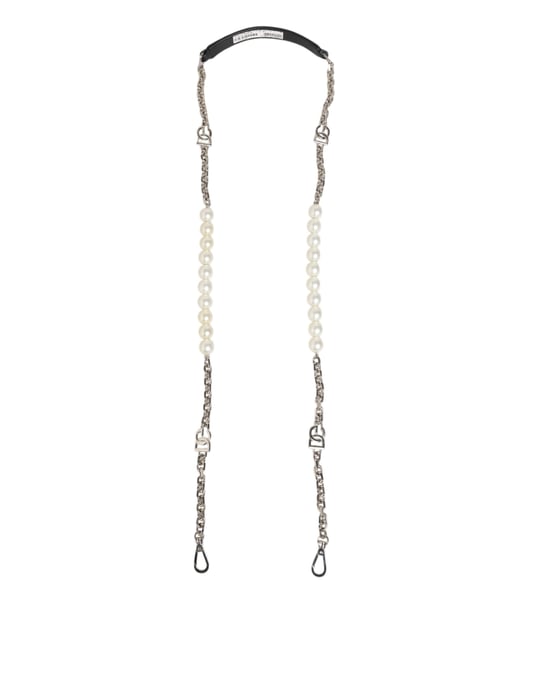 Zwart Lederen Pareltasje Schouderband Accessoire - Image 1