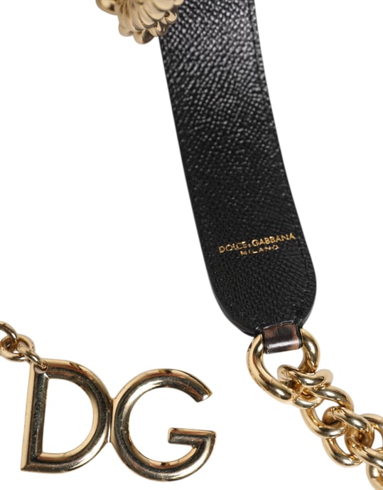 Bruin Luipaard Gouden Messing Ketting Accessoire Schouderband - Image 3