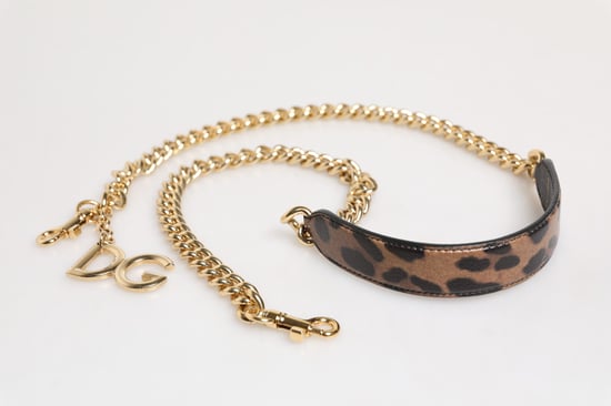Bruin Luipaard Gouden Messing Ketting Accessoire Schouderband - Image 4