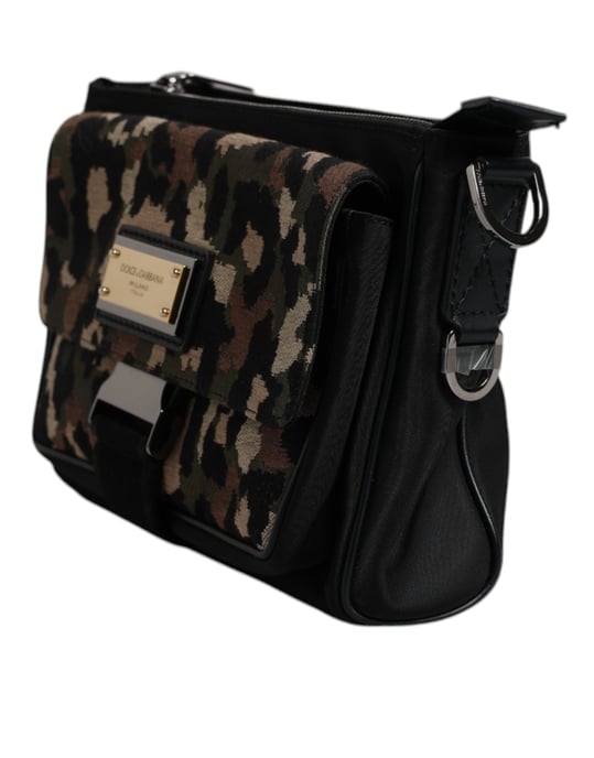 Mångfärgad Leopard Jacquard Axelväska - Image 3
