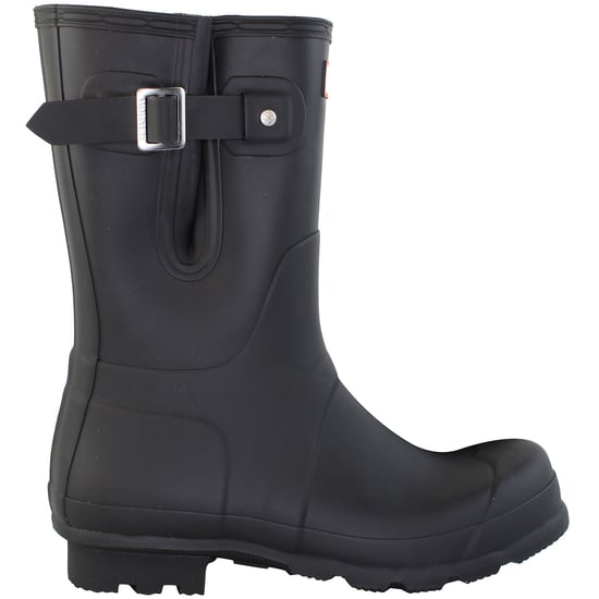 Hunter Original Side ADJ Short Mens Black Wellington Boots - Image 1