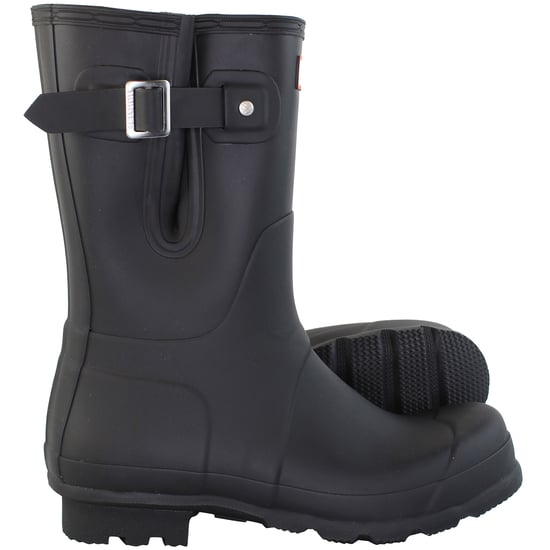 Hunter Original Side ADJ Short Mens Black Wellington Boots - Image 4