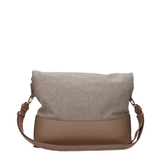 Beige tygaxelväska - Image 2