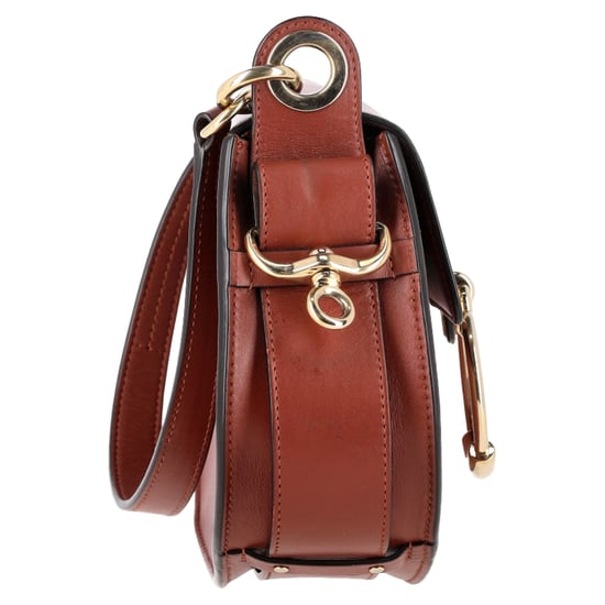 Chloé Small Tess Shoulder Bag in Brown Calfskin Leather - Image 2