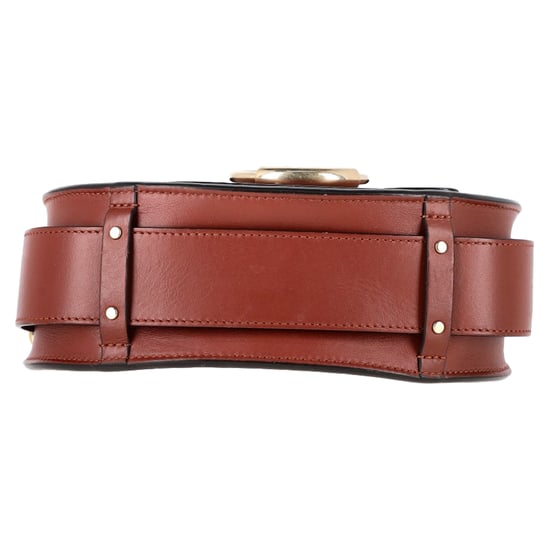 Chloé Small Tess Shoulder Bag in Brown Calfskin Leather - Image 4