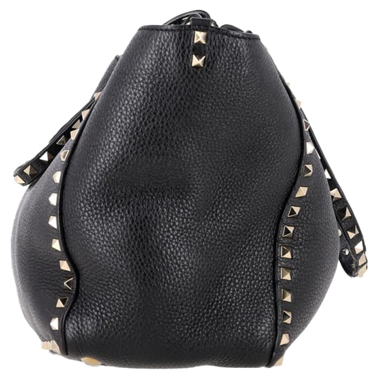 Valentino Medium Rockstud Tote in Zwart Kalfsleer - Image 2
