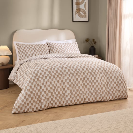Hoem Nyhavn Checkerboard Reversible Duvet Cover Set, King - Image 1