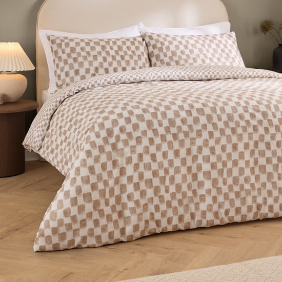Hoem Nyhavn Checkerboard Reversible Duvet Cover Set, King - Image 4