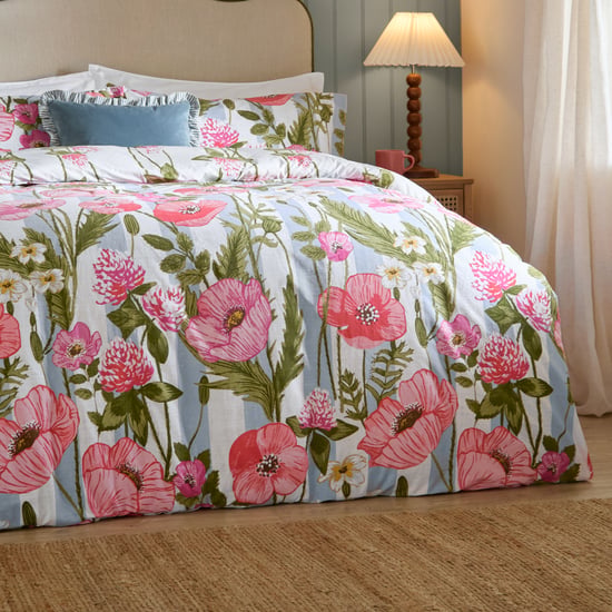 Wylder Poppy Trail Reversible Duvet Cover Set, Single - Image 3