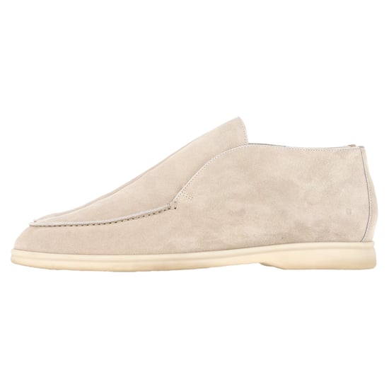 Loro Piana Open Walk Ankle Boots in Beige Suede - Image 4