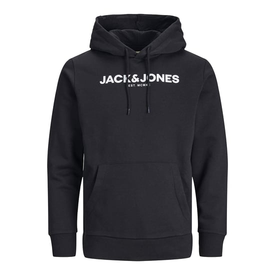 Jack & Jones Men's Jwhbank Black Sweat Hood Set Pullover Tracksuit Loungewear - Image 2