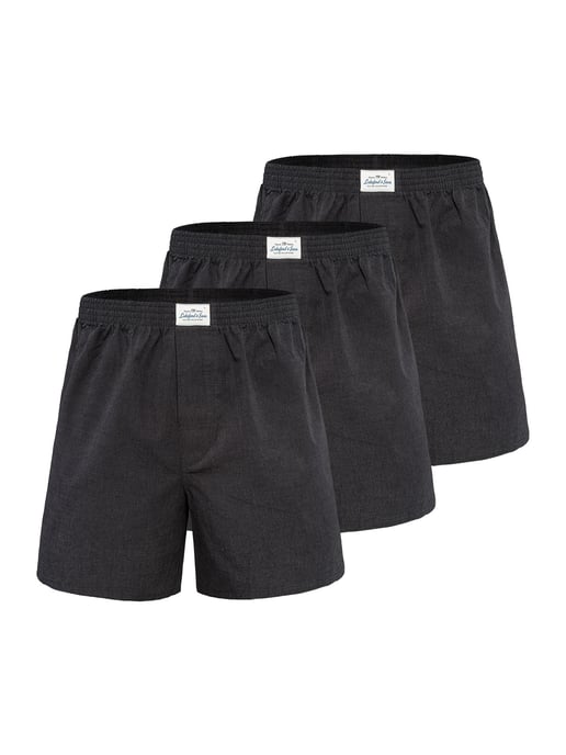 Lakeford & Sons Män Boxare American Boxershorts Herren 3-Pack in klassischen Designs - Image 1