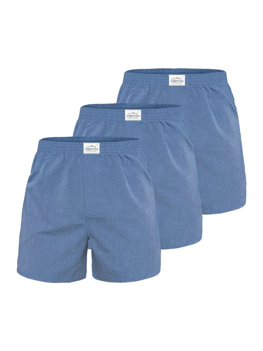 Lakeford & Sons Män Boxare American Boxershorts Herren 3-Pack in klassischen Designs - Image 1