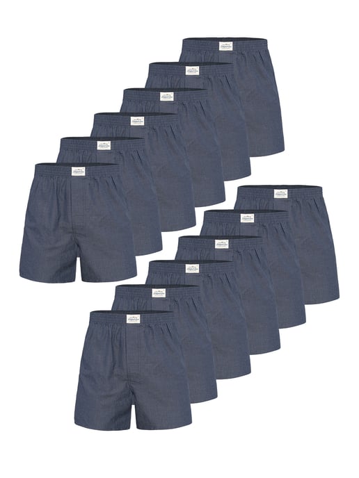 Lakeford & Sons Män Boxare American Boxershorts Herren 12-Pack in klassischen Designs - Image 1
