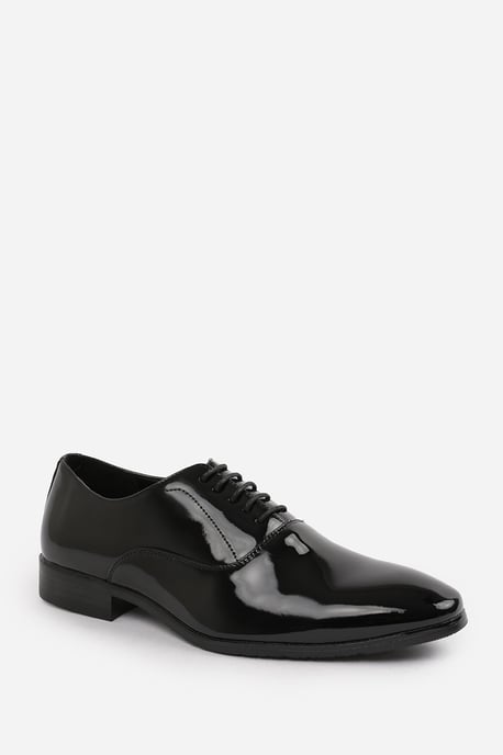 Wheres That From Mens 'Xantha' Patent Oxford Formal Lace Up Work Shoes - Image 3