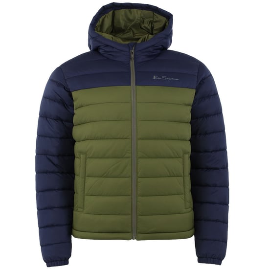 Ben Sherman Signature Mens Olive Padded Jacket - Image 1