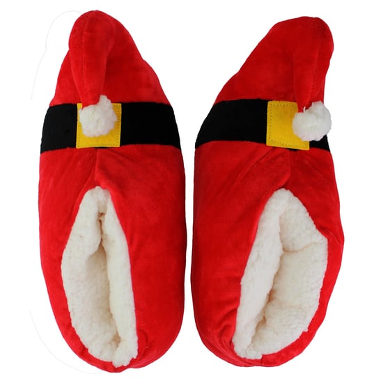 Unisex Christmas Soft Santa Slippers - Image 2