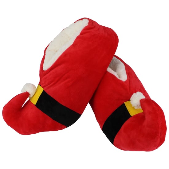 Unisex Christmas Soft Santa Slippers - Image 4