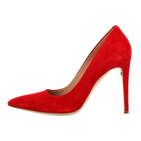 Ferragamo Pointed Toe Pumps in Red Suede - Image 3
