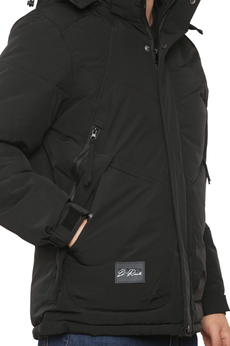 D-Rock Mens Winter Puffer Jacket with Detachable Fur Hood - Image 5