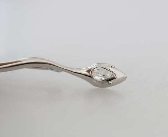 Silverbrons kristallspilla ormsmycke för män - Image 3