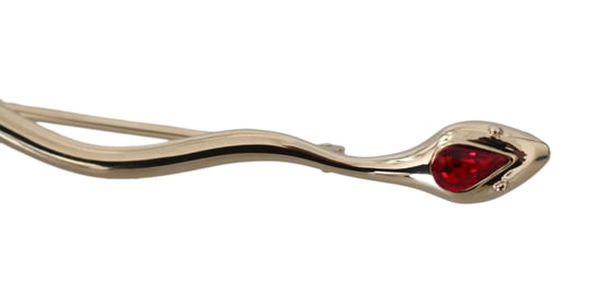 Silver mässing kristall spilla orm broschspännare - Image 3