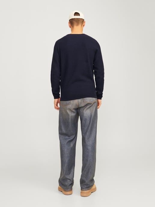 Jack & Jones Trui Cooper Knit Crew Neck Blauw - Image 3