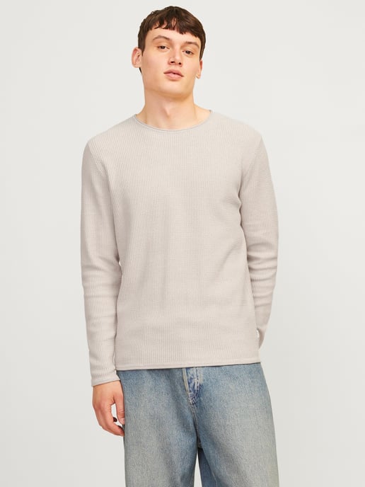 Jack & Jones Trui Cooper Knit Crew Neck Beige - Image 2