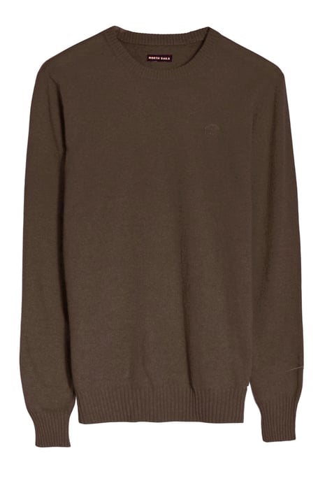 Crew Neck Wool Blend Jumper - Image 1