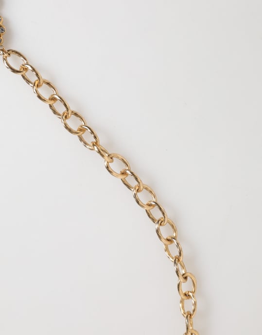Guld Crystal Klocka Hänge Uttal Smycke Halsband - Image 4
