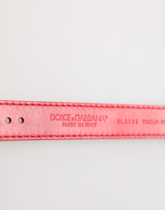 Röd Exotisk Läder Guldtonad Metallspänne Dam Armband - Image 5