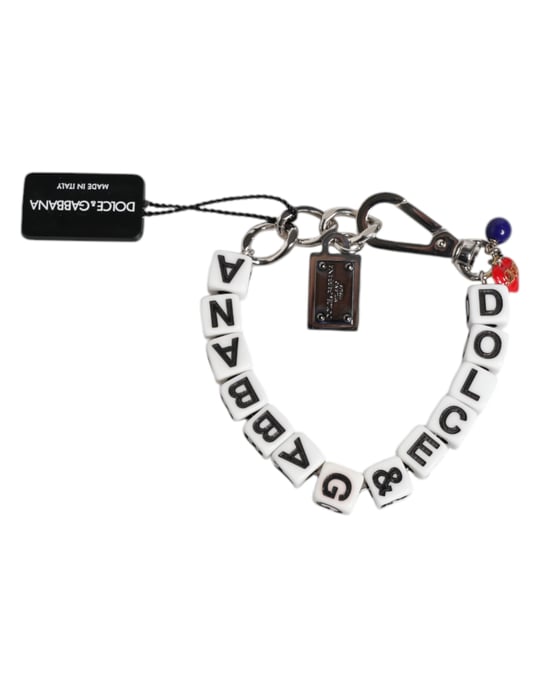 Zilveren Messing Ketting Dobbelsteen Logo Versierde Bedelarmband - Image 1
