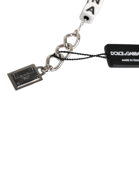 Zilveren Messing Ketting Dobbelsteen Logo Versierde Bedelarmband - Image 4