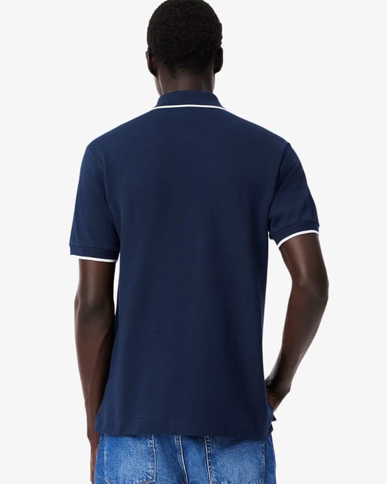L.12.12 Classic Fit Polo Shirt in Dark Blue - Image 2