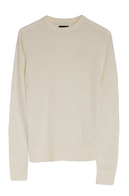 Crew Neck Wool Blend Jumper - Image 1