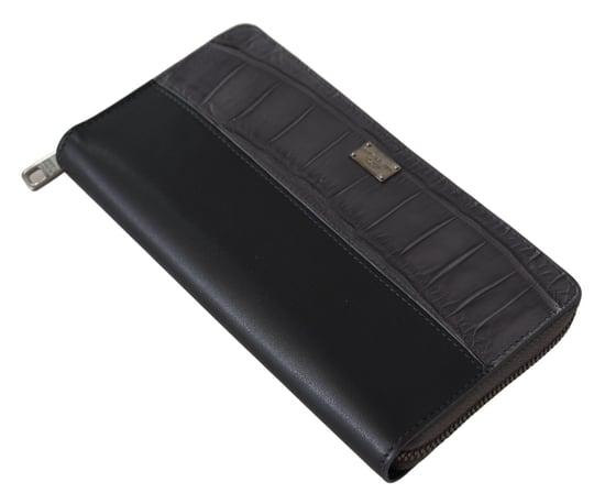 Dolce & Gabbana Elegant Texturerad Läder Dragkedjeplånbok för Män - Image 5