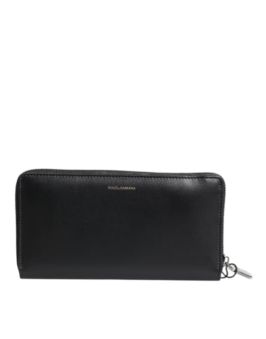Zwart Blauw Exotisch Leer Geïmpregneerd Continental Portemonnee - Image 1