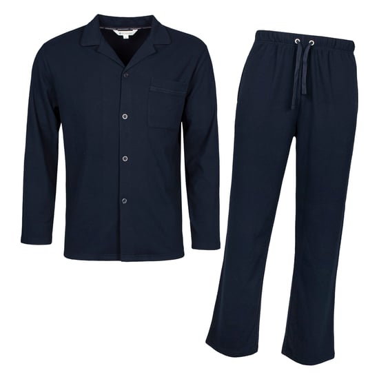 Mens Thermal Pyjama Set with Long Sleeve Top & Bottoms for Cold Nights - Image 1