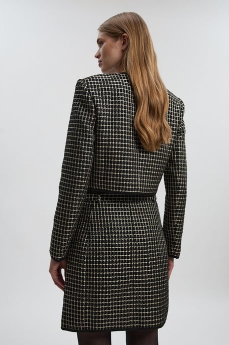 Tall Tailored Tweed Bow Detail Mini Skirt - Image 5