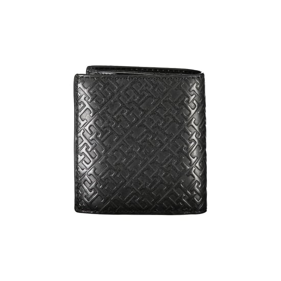 Tommy Hilfiger Sleek Zwart Leren Tweevak Wallet - Image 2