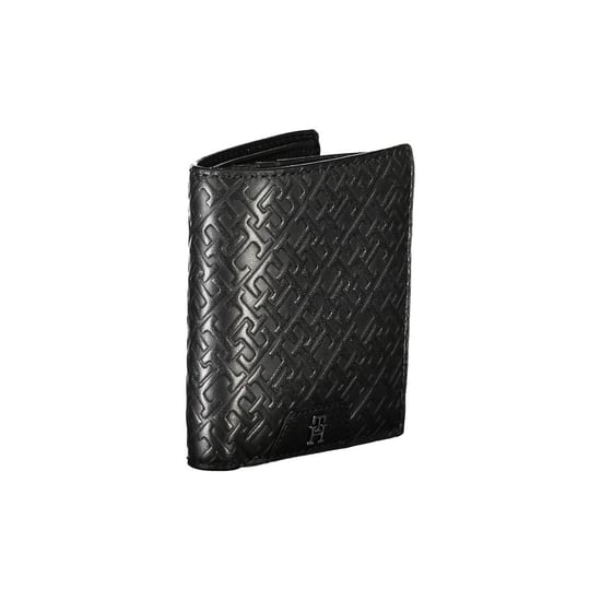 Tommy Hilfiger Sleek Zwart Leren Tweevak Wallet - Image 3