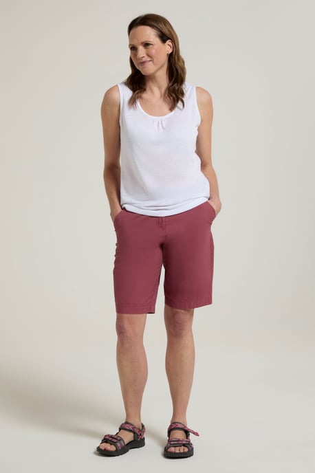 'Coast' Women's Shorts Sun Protection Stretchy Casual Bottoms Purple - Image 4