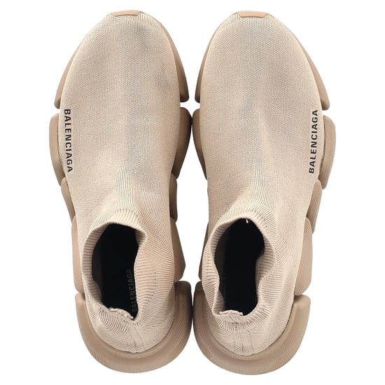 Balenciaga Speed 2.0 Gebreide Sneakers in Beige Polyester - Image 3