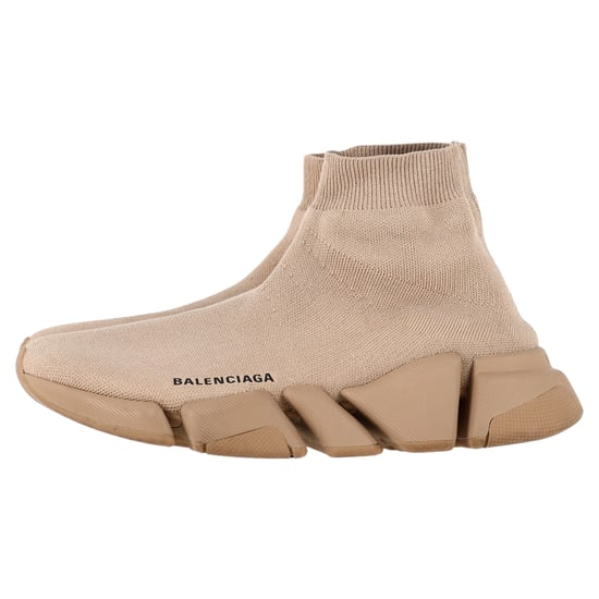 Balenciaga Speed 2.0 Gebreide Sneakers in Beige Polyester - Image 4