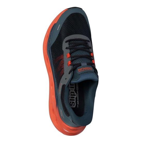 Skechers Heren Max Cushioning Glide-Step Sportschoenen (Marine/Oranje) - Image 5
