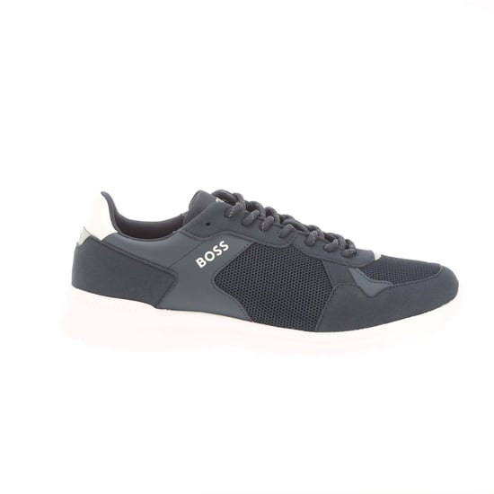 Boss Mens Extreme Suede Running Trainers (Mörkblått/vit) - Image 1